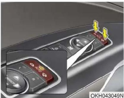 KIA K900 (2018) - Rabattre le rétroviseur extérieur - 1