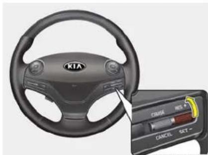 KIA K900 (2018) - Pour régler le régulateur à une vitesse : - 3