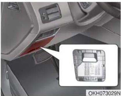 KIA K900 (2018) - Description du panneau de fusibles/relais - 1