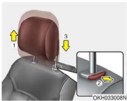 KIA K900 (2018) - Régler la hauteur - 1