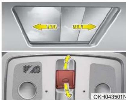 KIA K900 (2018) - Coulissement du toit ouvrant - 1