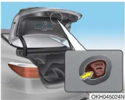 KIA K900 (2018) - Ouverture d'urgence du coffre - 1