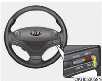 KIA K900 (2018) - Pour régler le régulateur à une vitesse : - 2