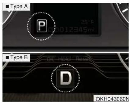KIA K900 (2018) - Indicateur de montée en vitesse/rétrogradation de la boîte-pont automatique - 1
