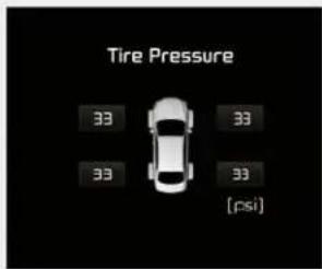 KIA K900 (2018) - Vérifier la pression des pneus - 1