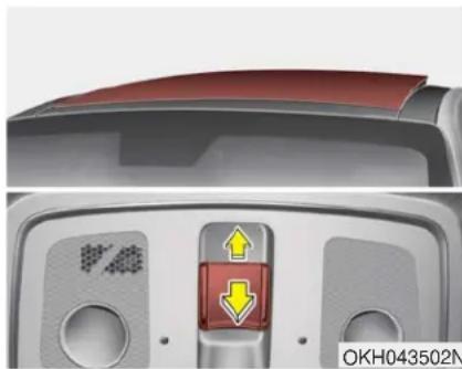 KIA K900 (2018) - Inclinaison du toit ouvrant - 1