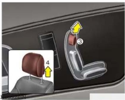 KIA K900 (2018) - Pour les appuie-têtes à réglage manuel - 1