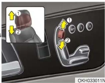 KIA K900 (2018) - Régler la hauteur - 2