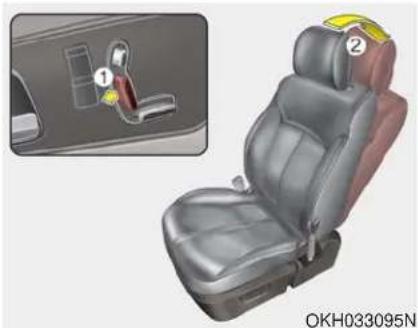 KIA K900 (2018) - Enlever les appuie-têtes - 1