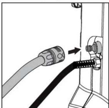 NILFISK MH 2C - Raccordement du flexible a eau - 2