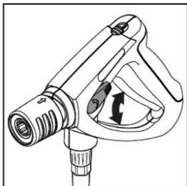 NILFISK MH 2C - Slégio reguliavimas ("Ergo Vario Press" pistoletas)1) - 2