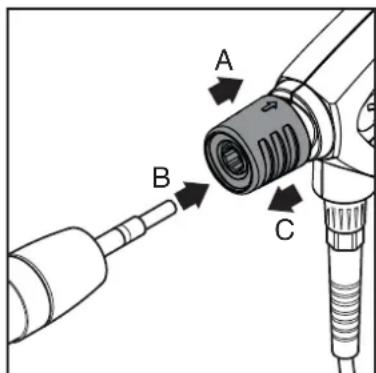 NILFISK MH 2C - Raccordement du pistonet à la lance - 1