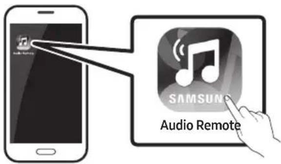 SAMSUNG HWN450 - Εκκίνηση της εφαρμογής Samsung Audio Remote - 1