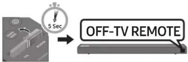 SAMSUNG HWN450 - Adjusting the Soundbar volume with a TV remote control - 2