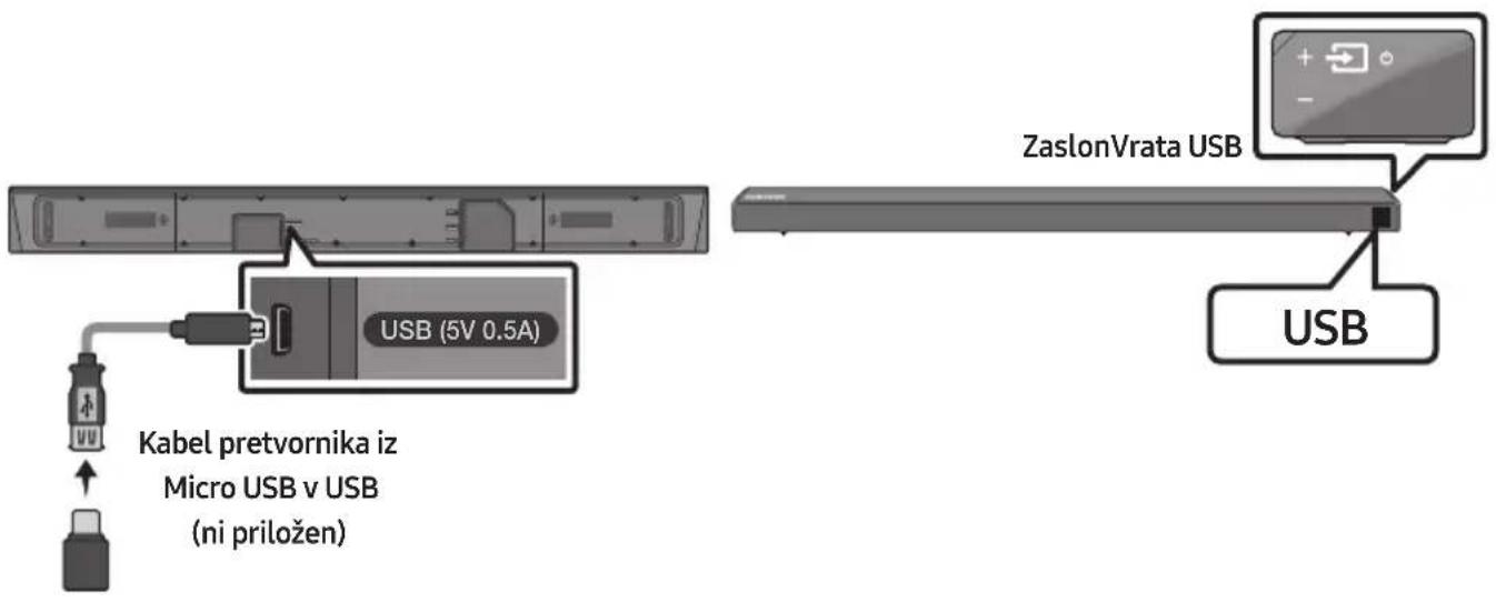 SAMSUNG HWN650 - POVEZOVANJE NAPRAVE ZA SHRANJEVANJE USB - 1