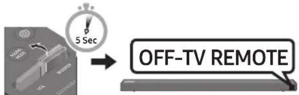 SAMSUNG HWN650 - „Soundbar“ garsumo reguliavimas televizoriaus nuotolinio valdymo pultu - 2