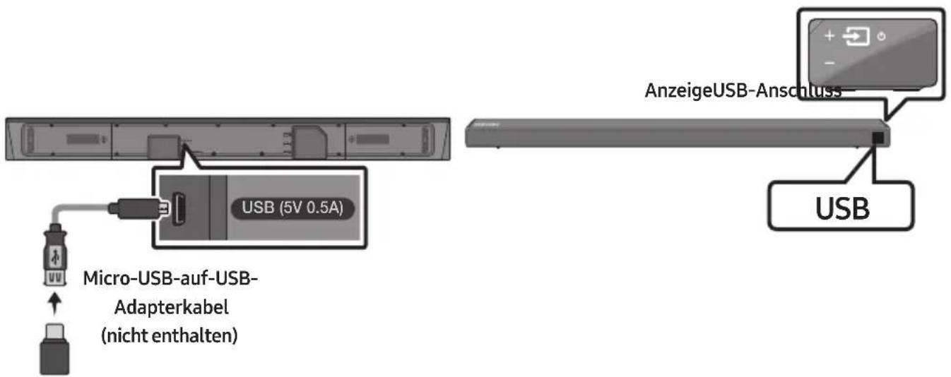 SAMSUNG HWN650 - VERBINDEN EINES USB SPEICHERGERÄTS - 1