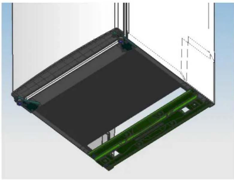 INDESIT UIAA 55 - Inversion de la porte pivotante - 8