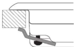 HOTPOINT F100668 - Esquema para prender os ganchos - 1