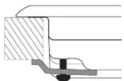 HOTPOINT F100668 - Schema di fissaggio dei ganci - 2