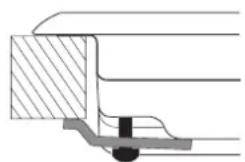 HOTPOINT F100668 - Hook fastening diagram - 2