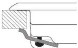 HOTPOINT F100668 - Haken-Befestigungsschema - 1