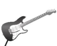 ROLAND CUBE10GX - Panneau supérieur (réglage du son de la guitare) - 1
