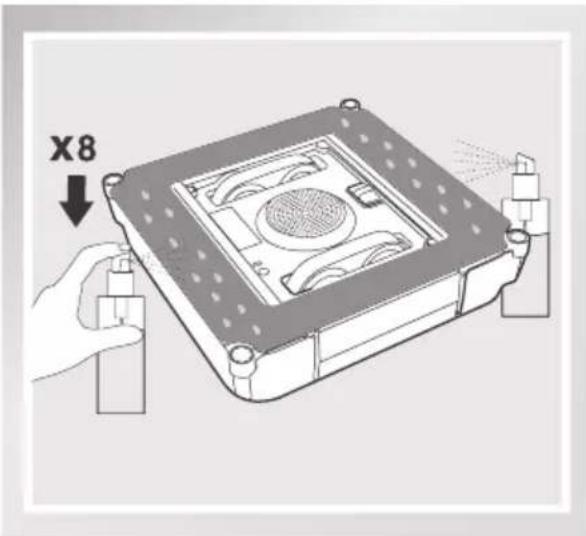 ECOVACS WINBOT 850 - Vaporisez-la solution de nettoyage - 1