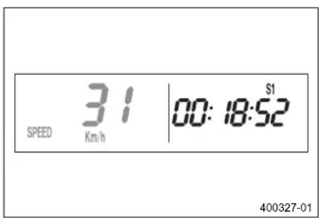 KTM 150 XCW (2018) - Λειουργία ενδειξης SPEEDD/S1 (χρούμετρο 1) - 1