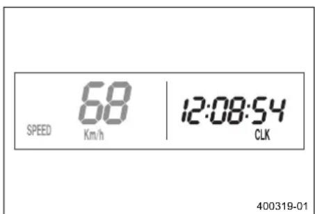 KTM 150 XCW (2018) - Λειουργία ἐνδειξης SPEED/CLK (ωρα) - 1