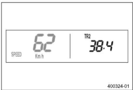 KTM 150 XCW (2018) - Λιουργία ἐνδειξης SPEED/TR2 (ερικός χλιομετρητής 2) - 1