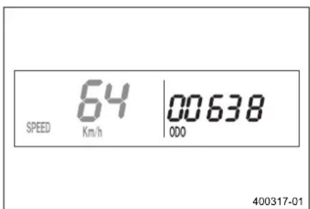 KTM 150 XCW (2018) - Λειουργία ενδειξης SPEED/ODO (οδόμετρο) - 1