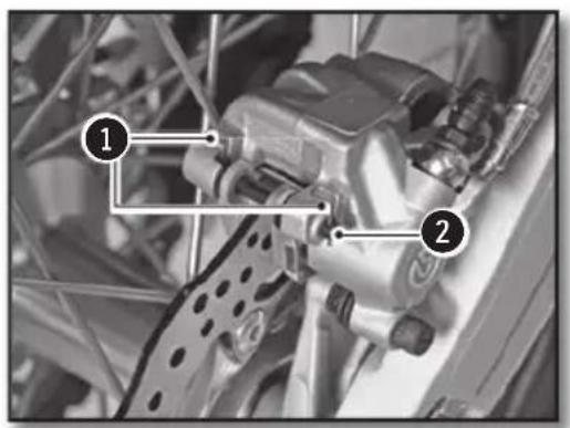 Sherco 125 SER (2018) - REMOVING THE FRONT AND REAR BRAKE PADS - 1