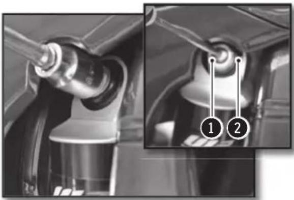 Sherco 125 SER (2018) - ADJUSTING THE REAR SHOCK HIGH-SPEED COMPRESSION SETTING - 1
