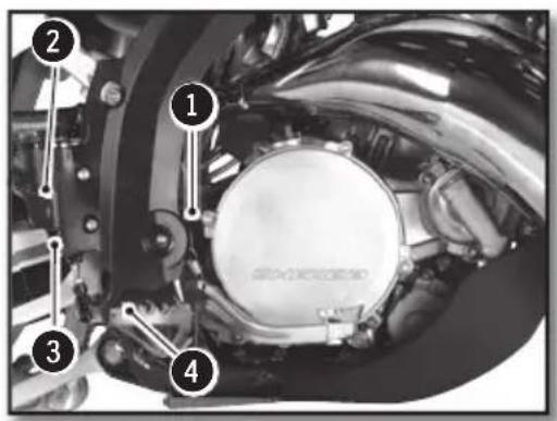 Sherco 125 SER (2018) - RéGLAGE DE LA GARDE - 1