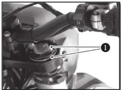 Sherco 125 SER (2018) - ADJUSTING THE STEERING HEAD BEARING PLAY - 2