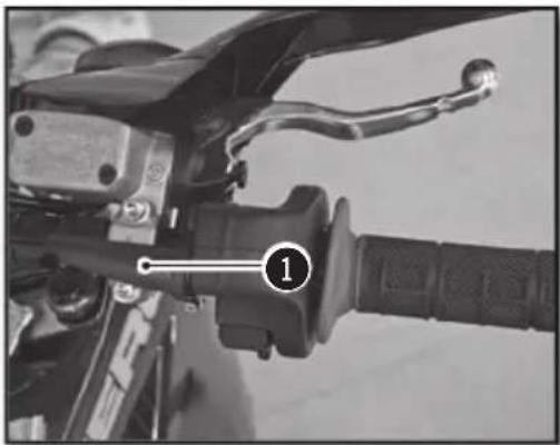 Sherco 125 SER (2018) - Adjusting the play in the throttle cable - 1