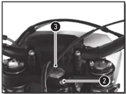Sherco 125 SER (2018) - ADJUSTING THE STEERING HEAD BEARING PLAY - 1