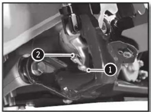Sherco 125 SER (2018) - REGLAJE DE LA POSICION DEL PEDAL DE FRENO TRASERO - 1