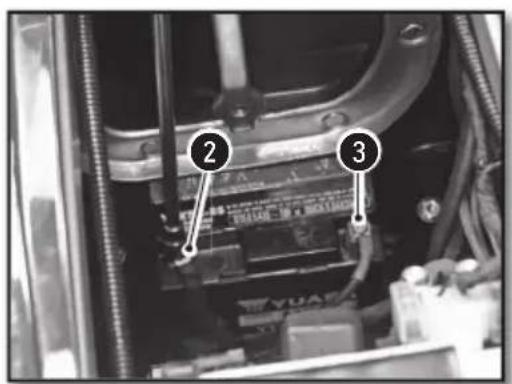 Sherco 250 SER (2017) - REMOVING THE BATTERY - 2