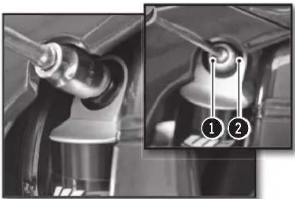 Sherco 250 SEFR (2017) - ADJUSTING THE REAR SHOCK HIGH-SPEED COMPRESSION SETTING - 1