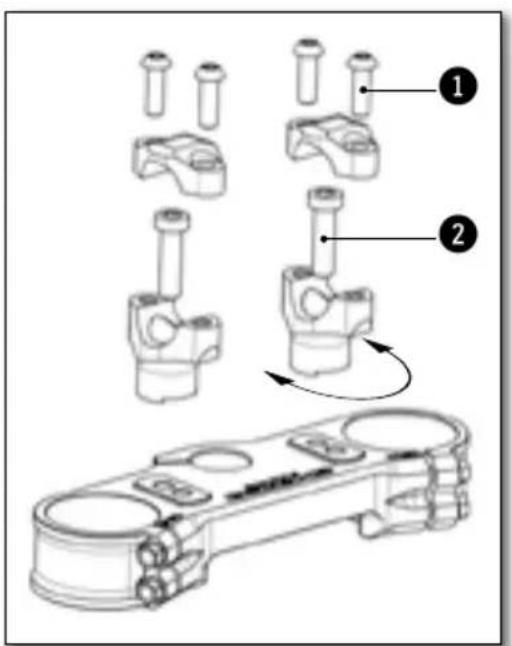 Sherco 250 SER (2016) - POSITION DU GUIDON - 3