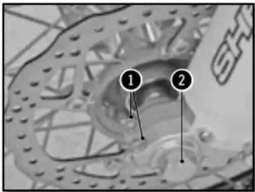 Sherco 250 SER (2016) - REMOVING THE FRONT WHEEL - 1