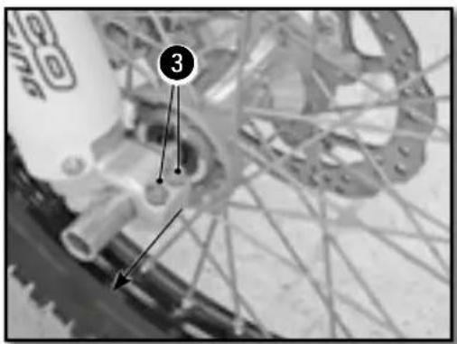 Sherco 250 SER (2016) - DÉMONTAGE DE LA ROUE AVANT - 2