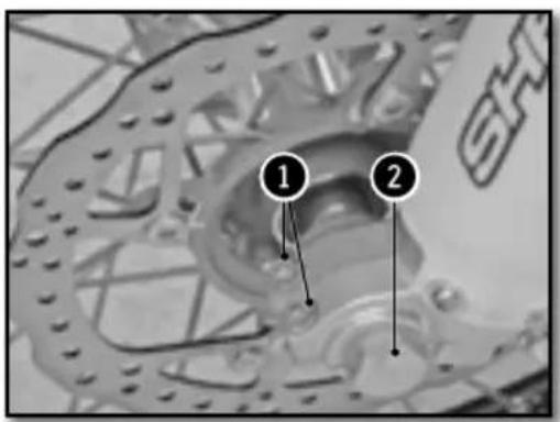 Sherco 250 SER (2016) - DÉMONTAGE DE LA ROUE AVANT - 1