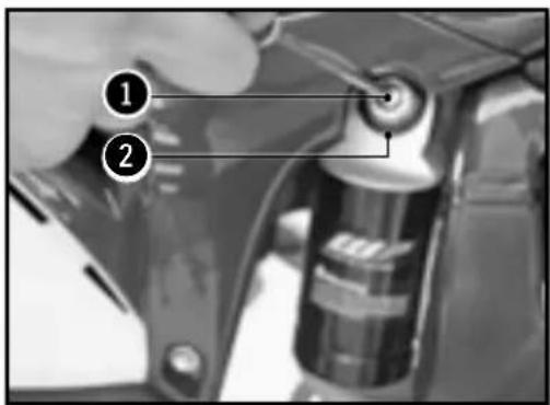 Sherco 250 SER (2016) - ADJUSTING THE REAR SHOCK LOW-SPEED COMPRESSION SETTING - 1
