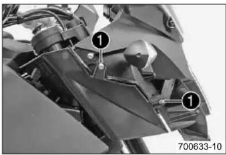 KTM 990 Supermoto T (2012) - Τοποθέτηση σπόιλερ μάσκας - 1