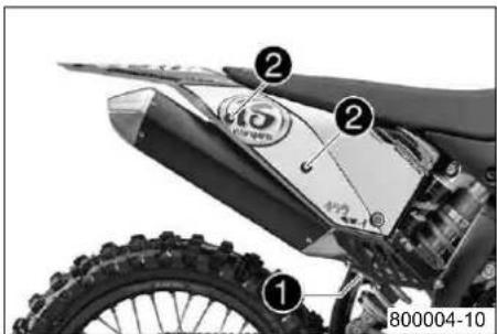 KTM 450 SXF (2009) - Προειδοποίηση - 1
