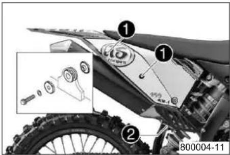 KTM 450 SXF (2009) - Τοποθέτηση σιλανσιέ - 1