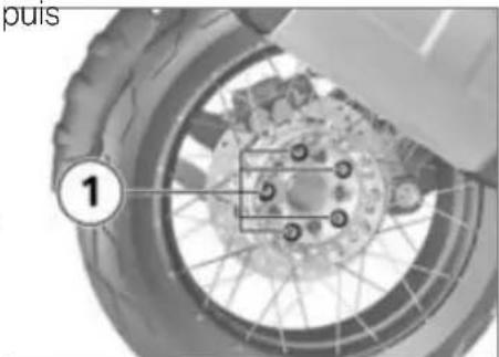 BMW R 1200 GS Adventure (2017) - Plaquettes de frein pas au contact du disque de frein - 2